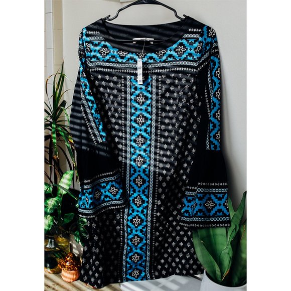 Loft Bell Sleeve Midi Dress - Picture 1 of 5